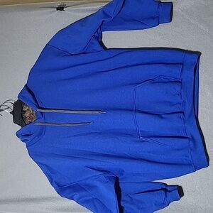 MOSSY OAK Men's Blue Pullover Hoodie - Size XL